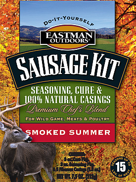 Eastman Outdoors Summer Sausage Kit-Seasoning/Casings for up to 15lbs of sausage 
